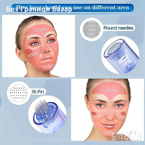 Нов Електрически дерма уред Dr Pen с Регулируеми Игли за Бръчки и Акне, снимка 5 - Други - 44580327