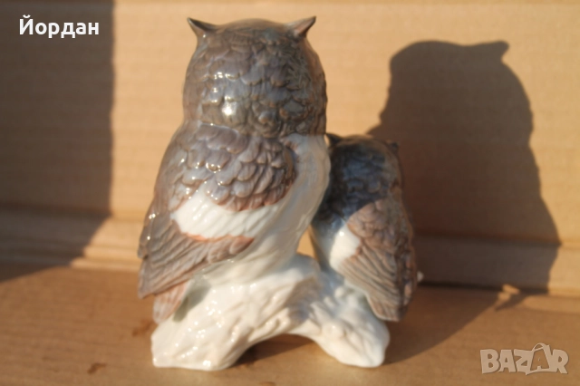 Порцеланова фигурка ''Бухал'' , снимка 6 - Колекции - 52335358