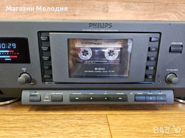 Касетен дек Philips FC 950 3-Head – Флагманът на 900 Series, Триглав касетен дек, снимка 5 - Декове - 55738596