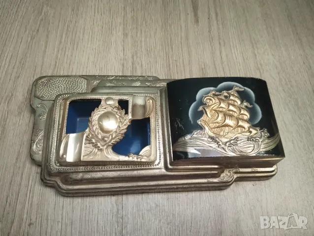 комплект арт деко цигаретник и пепелник