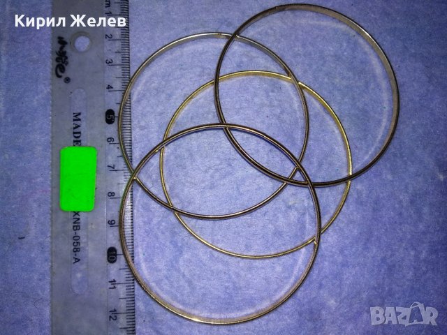 ЧЕТИРИ ПОЗЛАТЕНИ ВИНТИДЖ - АРТ ГРИВНИ от БЛАГОРОДНА СТОМАНА 37533, снимка 4 - Гривни - 40856278