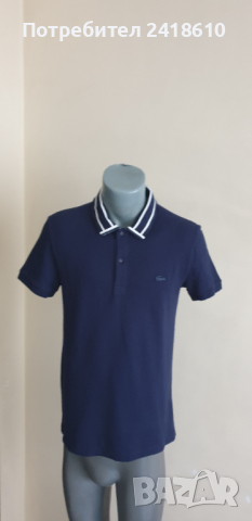 Lacoste Slim Fit Pique Cotton Stretch  Mens Size 3 - S НОВО! ОРИГИНАЛ! Мъжка Тениска!, снимка 6 - Тениски - 44733830