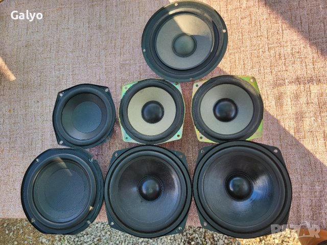 Пищялки, среди, басови, кросовъри и други части за тонколони, снимка 1