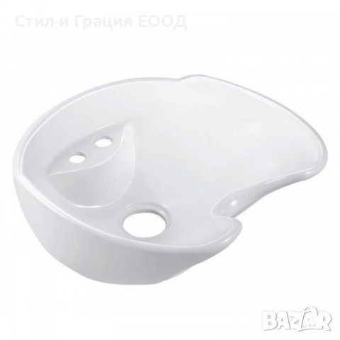 Керамична мивка за измивна фризьроска колона Neptun - бяла / черна, снимка 3 - Друго оборудване - 39835287