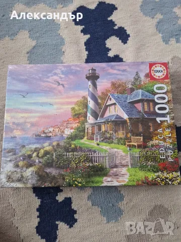 Чисто нов Пъзел 1000 Educa #17740 - пейзаж с морски фар