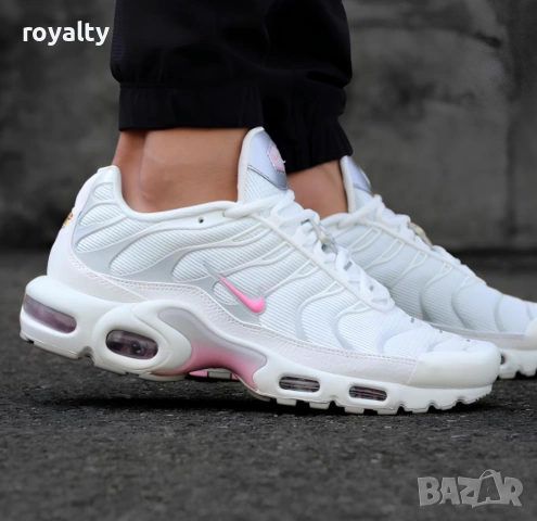 Nike Air Max TN White & Pink Дамски Маратонки Найк с Кутия 36-40 Номер , снимка 3 - Маратонки - 53066094