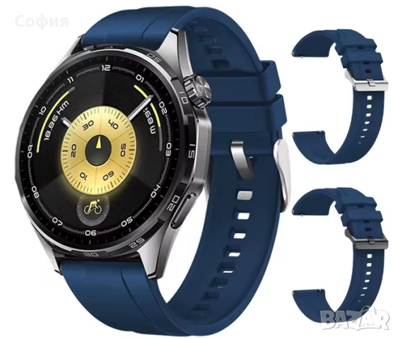 Каишка силиконова за смарт часовник Smart Wach Band Huawei GT6 / GT6 НАЛИЧНО, снимка 2 - Каишки за часовници - 52056470