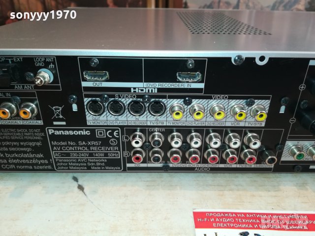 PANASONIC SA-XR57 HDMI RECEIVER-ВНОС SWISS 0302221811, снимка 15 - Ресийвъри, усилватели, смесителни пултове - 35662790