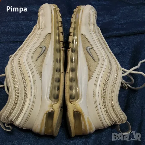 Nike air max 97 triple white маратонки , снимка 3 - Маратонки - 56060888