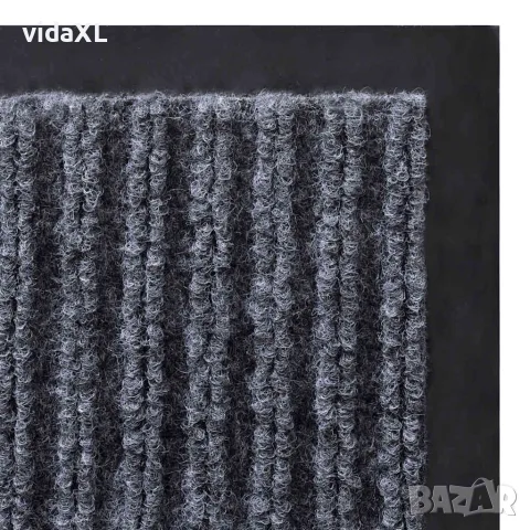 vidaXL Изтривалка за врата, сива, 90 x 150 см, PVC, снимка 4 - Изтривалки - 56146335