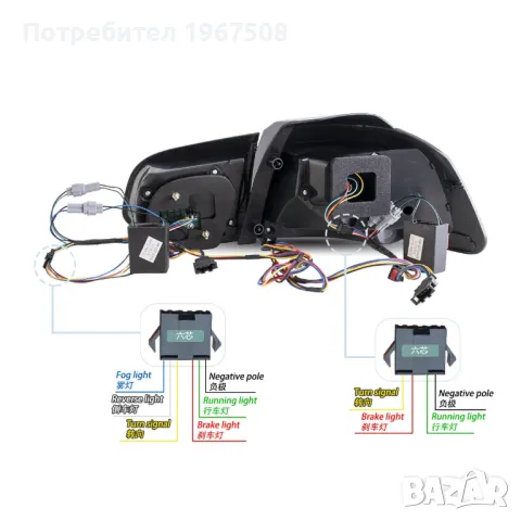 Комплект OLED стопове с динамични мигачи GTS style за ГОЛФ 6, снимка 11 - Части - 47488550