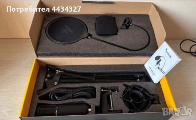 Maono AU-PM320S Студиен кондензаторен микрофон., снимка 3 - Микрофони - 52923288