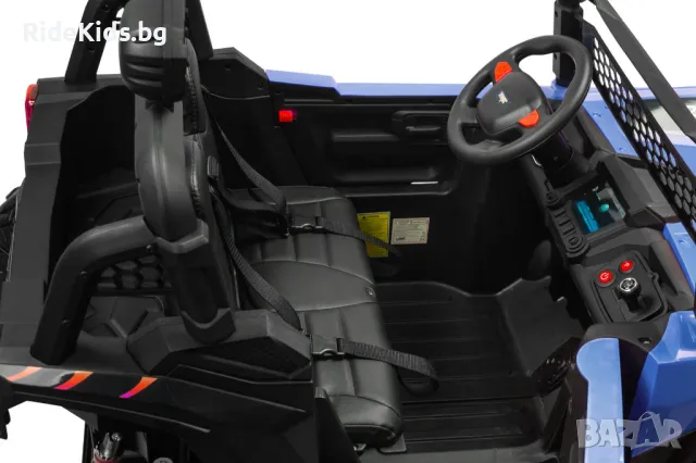 Офроуд акумулаторен автомобил BLAZE, Син– 4x4, до 35кг., с дистанционно и LED, снимка 9 - Детски велосипеди, триколки и коли - 49976055