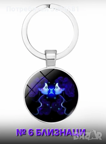 Стилни Ключодържатели със Зодии(кръгли) – Перфектният Подарък за всички възрасти, снимка 6 - Други - 44759520