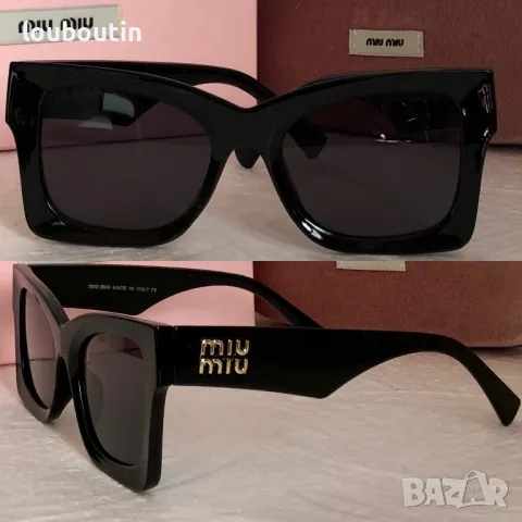 Miu дамски слънчеви очила 2 цвята бели черни , снимка 1