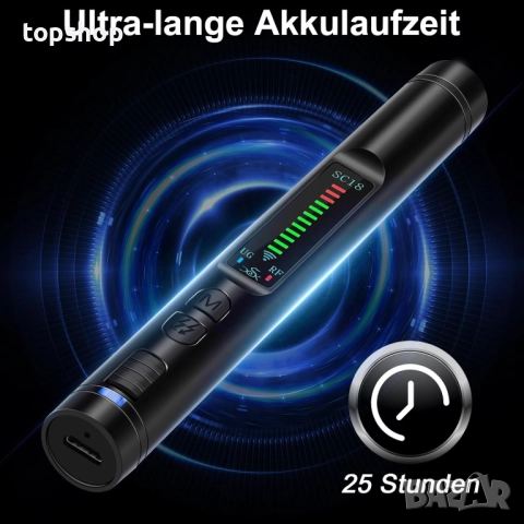 Нов детектор за скрити камери Nisanmoon Анти-шпионски Детектор, GPS локатор тракер, против подслу..., снимка 6 - Комплекти за видеонаблюдение - 52034221