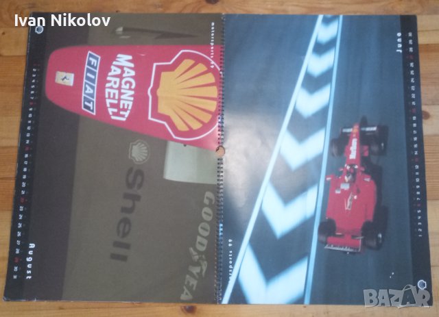 Календар Ферари Шел Моторспорт 1999 , снимка 7 - Фен артикули - 41462971