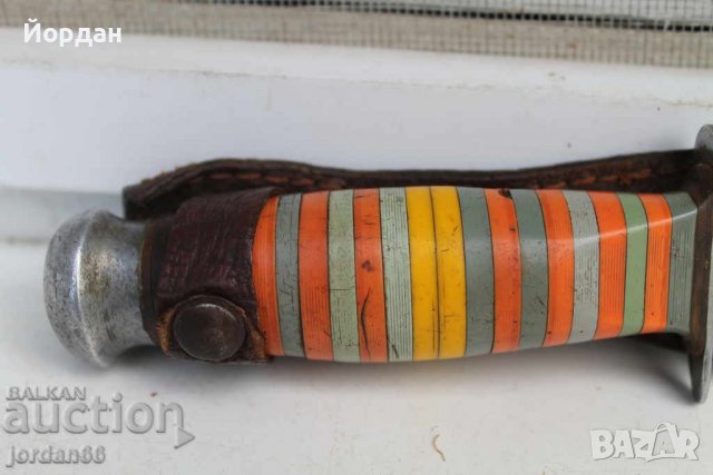 Стар ловен нож , снимка 2 - Антикварни и старинни предмети - 39076688