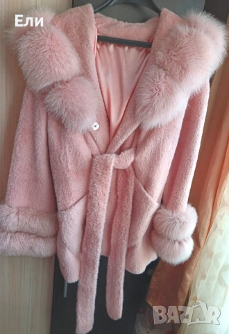 Палто от лисица естествен косъм 