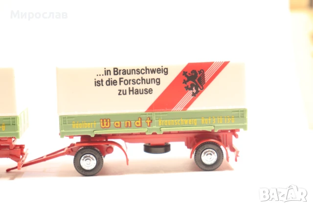 HERPA H0 1/87 MAN КАМИОН МОДЕЛ TIR КОЛИЧКА, снимка 3 - Колекции - 51065725