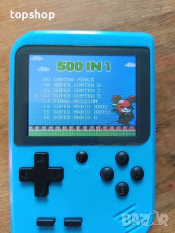 НОВА, ТЕСТВАНА, ПЕРФЕКТНА игрова конзола с класически 500 игри ETPARK, 3" IPS екран, преносима...., снимка 3 - Nintendo конзоли - 50502033