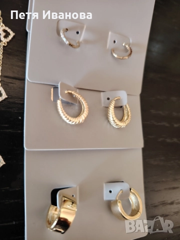 сребърни обеци , снимка 11 - Обеци - 51600415