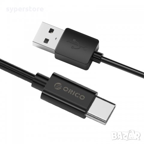 Кабел USB2.0 към USB Type C 1m Черeн Orico BTC-10-BK Cable USB - USB Type C M/M, снимка 3 - Кабели и адаптери - 34333480