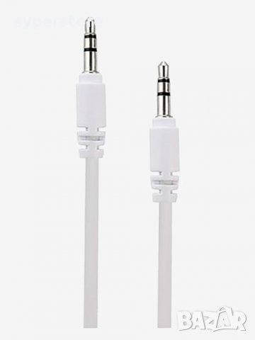 Кабел Ст. жак - ст. жак 3.5мм Digital One SP00243 1м бял PVC Aux-11 Cable 3.5mm-M/M 1m, снимка 2 - Кабели и адаптери - 34761561