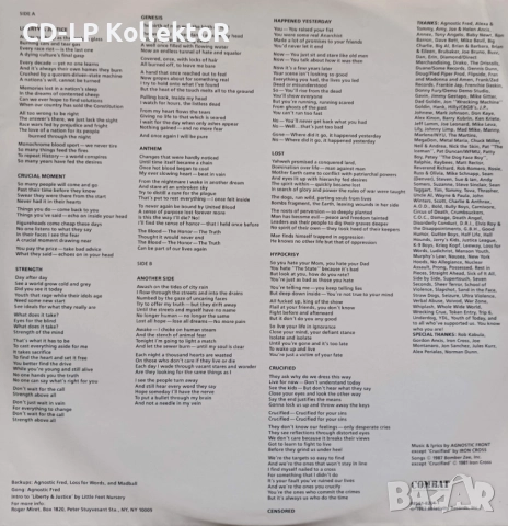 Vinyl за продан (Agnostic Front - Liberty & Justice For…, 1st US Press), снимка 4 - Грамофонни плочи - 51457424