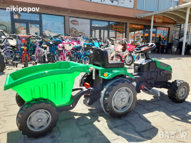 PILSAN зелен детски трактор ACTIVE с ремарке, снимка 4 - Коли, камиони, мотори, писти - 44585963