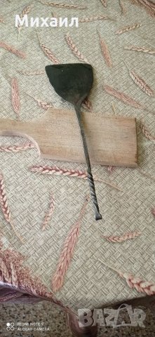 Стара шпатула от ковано желязо, снимка 2 - Антикварни и старинни предмети - 35990457