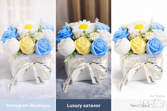 Букет от глицеринов сапун , снимка 3 - Декорация за дома - 53739894