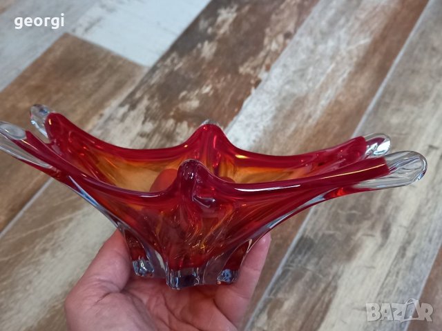 Италианска фруктиера Murano  19/1, снимка 4 - Декорация за дома - 35855836