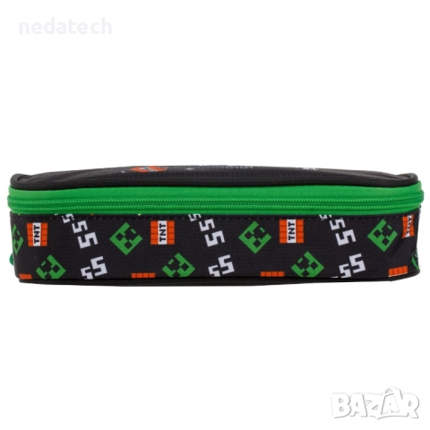 Несесер Minecraft, Черен, 23x5x10см., снимка 3 - Ученически пособия, канцеларски материали - 51592449