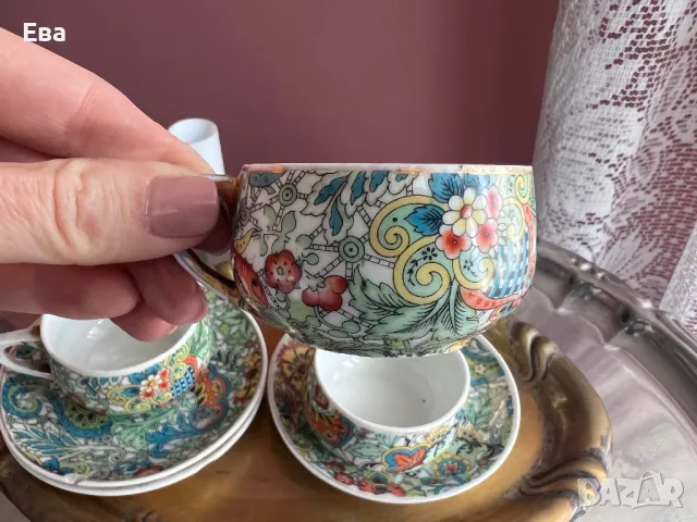 Три старинни сета за късо кафе Haas & Czjzek, 1934-1945 г, снимка 5 - Антикварни и старинни предмети - 49506600