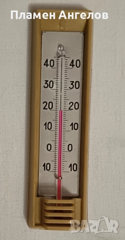 Стар живачен,стаен термометър от 70те години. , снимка 2 - Антикварни и старинни предмети - 52437365