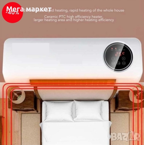 Печка за стена 2000 вата