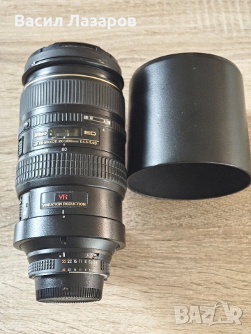 Обектив NIKON AF VR-NIKKOR 80-400mm f/4.5-5.6D ED в отлично състояние 