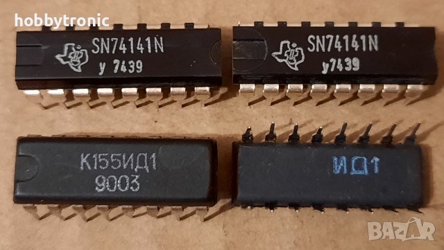 74141, SN74141,  К155ИД1 дешифратор за газоразрядни индикатори NIXIE, снимка 2 - Друга електроника - 41078918