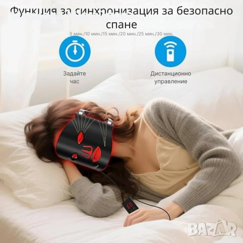 LED Маска за лице със 7 светлинни режима – Домашна фототерапия за по-чиста и спокойна кожа, снимка 8 - Други - 53243127