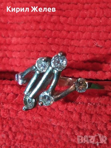 СРЕБЪРЕН МОДЕН СКЪПОЦЕНЕН ПРЪСТЕН РОДИРАНО СРЕБРО 925 с ИНКРУСТИРАНИ ЦИРКОНИ АРТ БУТИК ДИЗАЙН 25197