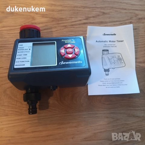 Автоматичен таймер за напояване, 4 поливки на ден, Rain Delay, Eco режим, ръчен старт, 1 вход, снимка 7 - Градински инструменти - 52412359