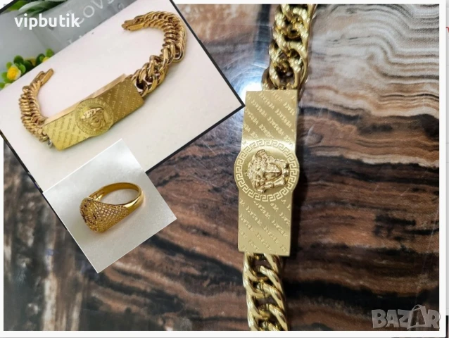 масивна мъжка гривна версаче