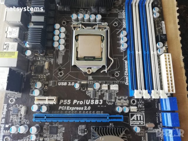 Дънна платка ASRock P55 Pro/USB3 Socket LGA1156, снимка 4 - Дънни платки - 41690852