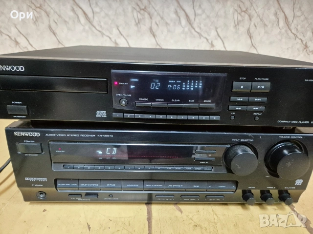 Ресивър Kenwood KR-V 5570 и СД плеър Kenwood DP-1080, снимка 2 - Ресийвъри, усилватели, смесителни пултове - 53527095