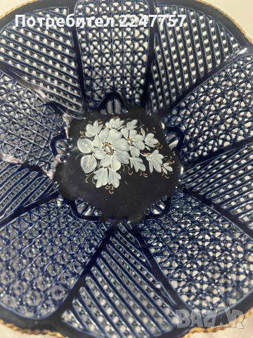 Фруктиера порцелан Kobalt, снимка 4 - Антикварни и старинни предмети - 53018818