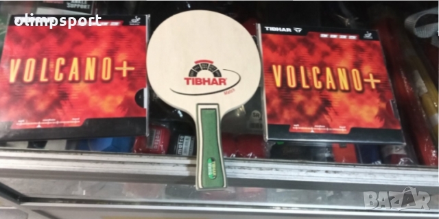 хилка за тенис на маса нова дърво tibhar match concave ново с много контрол  гуми гладки tibhar volc