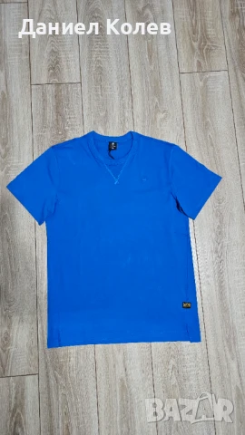 G-STAR RAW мъжка синя тениска – оригинал, нова, М размер, снимка 2 - Тениски - 51104656