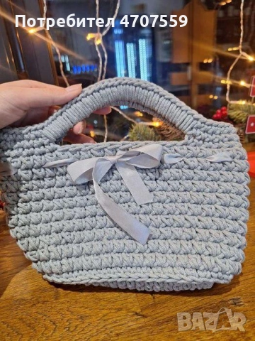 Плетени дамски чанти на една кука, снимка 2 - Чанти - 53080806