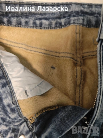 Нови ватирани дънки за зимата, М размер 20€, снимка 2 - Дънки - 53288803